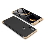 GKK Xiaomi Mi MIX 2S mobilskal plast matt - Svart och guld