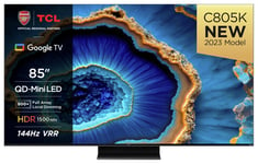 TCL 85 Inch 85C805K Mini-LED 4K Ultra HD HDR Smart TV