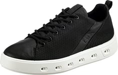 ECCO Women's Street 720 W Sneaker, Black, 4/4.5 UK