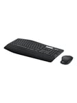 Logitech MK850 Performance - keyboard and mouse set - US International/Hebrew - Tastatur & Mussett - US International/Hebrew - Svart