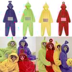 Anime Teletubbies Kostym Vuxen Julpyjamas Pyjamas Sovkläder Jumpsuit Es Green XL