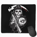 Sons of Anarchy Gaming Mouse Pad Computer Desk Pad Non-Slip Rubber Stitched Edges (9.8x11.8 Inch)