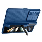 Nillkin CamShield Fold Skal med S Pen-hållare Samsung Galaxy Z Fold 5 blå