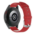 Samsung Galaxy Watch Active / Active 2 40/44mm - Ægte læder urrem 20mm - Rød