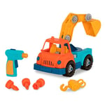 Wonder Wheels by Battat – Take-Apart Crane Truck – Toy Crane Truck with Drill for Kids Aged 3 Years & Up (31Pc)