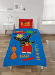 Coco Moon Bing Bunny Rebel Rules Reversible Single Bed Size Duvet Cover and Pillow Set for Kids Ideal Prime Gift