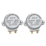 2X AC 220-240V 50/60Hz 5/6Rpm 4W Synkronmotor för Mikrovågsugn