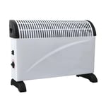 Convector Radiator Adjustable Thermostat Carry Handles Standing Heater 2000W