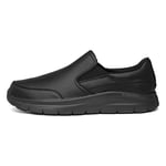 Skechers Flex Advantage Sr, Cordless Shoes for Men, Black (Black Black), 7 UK (41 EU)