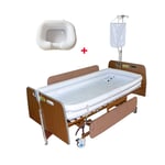 DZWJ Inflatable Medical Bathtub Shower System, Adult PVC Bathtub And Inflatable Shampoo Bowl for Disabled Elderly, with Water Bag