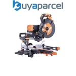 Evolution 053-0002C R255SMS-DB+ Multi-Material Sliding Mitre Saw 255mm 1600W 110