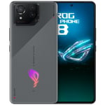ASUS ROG Phone 8 5G Dual SIM Gaming Smartphone - 12GB+256GB - Grey Snapdragon 8 Gen 3 Chipset - Up to 165Hz 6.78 FHD+ AMOLED Display - WiFi 7 - IP68 Water Resistance - Sony IMX890 50MP Gimbal OIS Camera - 65W PD Fast Charging