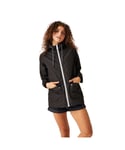 Regatta Womens Bayletta Full Zip Hooded Rain Coat - Black - Size 14 UK