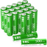 Piles Rechargeables - Rechargeable Aaa Solaire Ni-mh 500mah 1.2v Piles Lampe Jardin 8+ Ans Performances Boîte Stockage