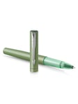 Parker Vector XL Rollerball-penna | Metallisk grön lack på mässing | Fin spets med svart bläckfyllning | Presentförpackning