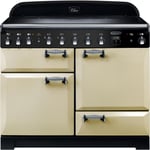 Rangemaster Elan Deluxe ELA110EICR 110cm Electric Range Cooker with Induction Hob - Cream - A/A Rated