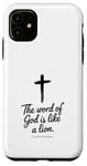 Cadeau Charles Spurgeon The Word of God Lion pour homme, femme et enfant Coque pour iPhone 11