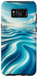 Coque pour Galaxy S8+ Ondulations de l'eau Belle mer Océan