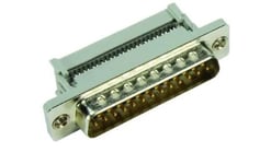 Harting 09 66 128 7700, D-Sub 9-Pin M, Grå, Metallisk, Hankoppling, Glasfiber, Stål, Termoplastpolyester (Pbt), 1000 V, 2 A