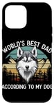 Coque pour iPhone 12 mini Meilleur chien au monde : papa sibérien Husky Design