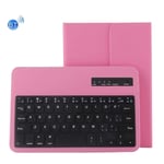Tbalet PC Keyboard Cmf Universal Bluetooth V3.0 Keyboard Detachable PU Leather Case for 7-8 inch Tablet PC(Black) (Color : Pink)