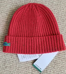 Genuine LACOSTE Red Speckled Wool BEANIE Hat Toque UNISEX Tag RB1981 00 7CQ Lac3