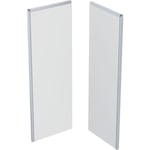 Contura Shower Showerama bakstycke, duschvägg, 90x90 cm, frostat glas, aluminiumprofil