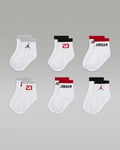 Jordan Baby (12–24) Legacy Ankle Gripper Socks (6 Pairs)