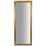 Biscottini - Miroir mural de salle de bain rectangulaire Miroir horizontal vertical avec cadre en bois doré shabby Miroir long à suspendre