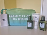 Origins *Beauty Is On The Inside* Gift Set Trio With Toiletry Bag. Brand New