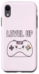 Coque pour iPhone XR Level Up Kawaii Manette de jeu vidéo Gamer Girl