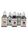 Huge 30ML Bottles Super Concentrated Liquid Food Flavour FLAVOURING Cakes Drinks Sweets Flavor (Rhubarb & Ginger Gin)