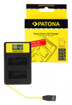 Patona Smart Dual LCD USB Lader for Canon LP-E8 550D 600D 650D 700D 15060141574 (Kan sendes i brev)