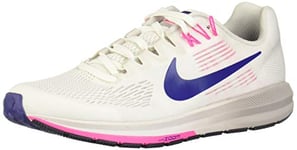 Nike Damen Laufschuh Air Zoom Structure 21, Women’s Training Shoes, White (Summit White/Deep Royal Blue-V 101), 6 UK (40 EU)