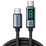 Joyroom Kabel Digital Display Fast Charging Cable USB-C till USB-C 1.2m