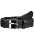 Fjallraven Singi 2.5cm Leather Belt - Black Colour: Black, Size: 75cm