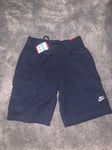 Nike NSW Sportswear Shorts Sz M Navy Blue 723899 451 New