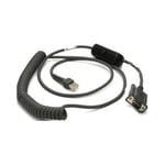 ZEBRA CABLE - RS232: 9 FT. (2.8M) COILED NCR 7448 - CBA-R31-C09ZAR