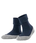 FALKE Women's Cosyshoe W HP Wool Grips On Sole 1 Pair Grip socks, Blue (Marine Melange 6794), 8-9 UK