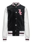 Velour Colour Block Bomber Jacket Black Juicy Couture