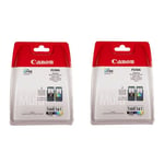 2x Canon PG560 Black & CL561 Colour Ink Cartridges For PIXMA TS5350a Printer