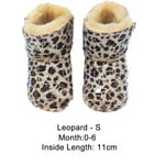 Baby Fur Shoes Warm Boots Leather Leopard S