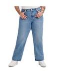 Levi's Womenss Levis Plus 501 90s Jeans in Denim - Blue Cotton - Size 14 Regular