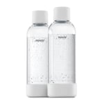 MySoda - Woody flaske 1L 2 stk hvit