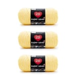 Red Heart Super Saver Lot de 3 – Citron – 198 g – Acrylique – 4 moyen (peigné) – 300 m – Tricot, crochet, artisanat et amigurumi