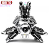 Saito FG-84R3 84cc 4-takts 3-cyl Stjärnmotor Bensin
