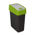 keeeper 1060325400000 Bac à déchets avec Couvercle, PP/TPE, Vert, 10 Litres (pour sacs poubelle 18-20 L)