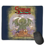 Adventure Time H P Lovecraft Cthulhu Rises Customized Designs Non-Slip Rubber Base Gaming Mouse Pads for Mac,22cm×18cm， Pc, Computers. Ideal for Working Or Game