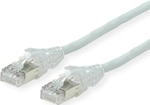 Dtwyler Cat 6A (Klass Ea) S/Ftp Patchkabel, Cu 7702 Flex Lsoh, Amp V2, Korsad, Grå, 1 M