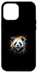 Coque pour iPhone 12 Pro Max Portrait de panda - Œuvre d'art pop art